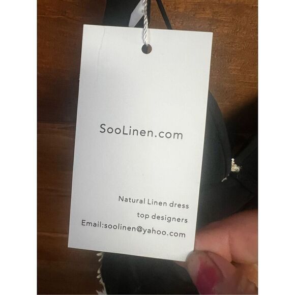 Soolinen Chemise Dress Intimates Sz S/M Black/beige  NWT - Picture 3 of 7